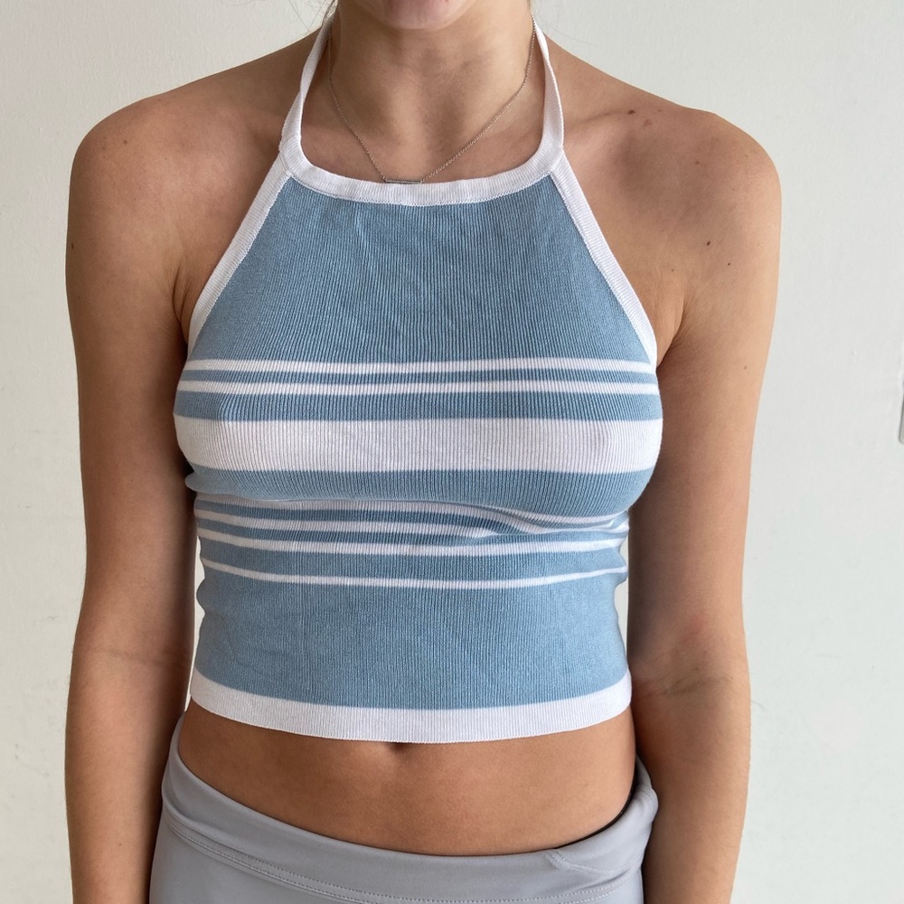 Knit halter top